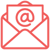 icon of open email message indicating email marketing