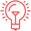 icon of lightbulb indicating search engine optimization
